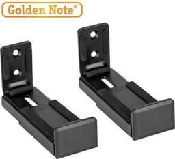 Golden Note Ophangbeugel voor Soundbars - 2 stuks - Universeel - Met anti-slip - Bevestiging aan muur - Zwart — thumbnail 1