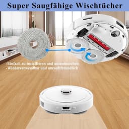 Stofzuigeronderhoudsset - Geschikt voor Roborock V20 Qrevo Master-Slim - Accessoires - veegrobot vervangingsonderdelen - Bevat 2 rolborstels, 2 filters, 2 stofzakken, 2 zijborstels en 2 doeken - 10 stuks — thumbnail 5