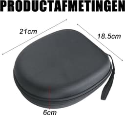 longziming -Koptelefoontas EVA – Duurzaam, Schok- en Drukbestendig met Zachte Binnenvoering, Compact & Ergonomisch – Bescherming voor Koptelefoons en Accessoires — thumbnail 4
