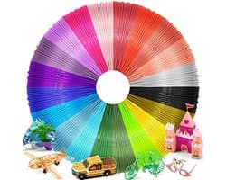 3D Pen Filament Vullingen - 20 Kleurige PLA Filamenten 1.75mm voor 3D Printing
