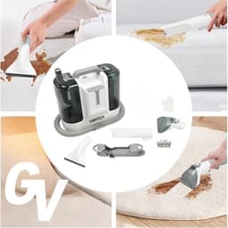 Gestoffeerde en tapijtstofzuiger met krachtige reiniger voor kussens, tapijten, banken en meubels - 6 accessoires — thumbnail 4