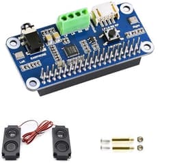 Audio HAT Module voor Raspberry Pi - Hi-Fi Geluidskaart met Stereo CODEC voor Speel- en Opnamefuncties — thumbnail 1
