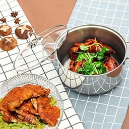 3 Pack Universele Airfryer Accessoires - Ronde Grill en Stapelbare Grill Net — thumbnail 2
