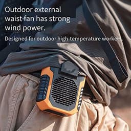 Draagbare Tailleclip Ventilator - USB Oplaadbaar, Mini Halsventilator voor T-shirts en Jassen — thumbnail 5