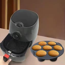 Muffinvormen - Professioneel Hoogwaardige kwaliteit Airfryer Bakplaat - Anti Aanbak laag - Cupcake Tray - Muffin bakvormen - silicone bakvorm - Siliconen Cupcake bakvorm - Voor Muffins, Cupcakes, Mini-quiches - 17.5cm - Zwar — thumbnail 3