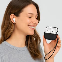 Studio Air® Airpods Hoesje Pro 3 Siliconen Case - Zwart - Soepel Airpod Hoesje voor Airpods Pro 3 (2025) — thumbnail 5