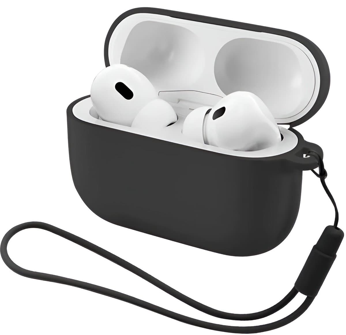 Studio Air® Airpods Hoesje Pro 3 Siliconen Case - Zwart - Soepel Airpod Hoesje voor Airpods Pro 3 (2025) — afbeelding 1