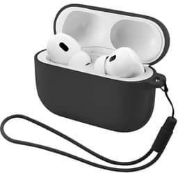 Studio Air® Airpods Hoesje Pro 3 Siliconen Case - Zwart - Soepel Airpod Hoesje voor Airpods Pro 3 (2025) — thumbnail 1