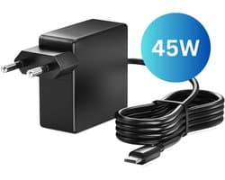 ViaDennis USB C kabel met adapter 45W - Universeel voor alle laptops en tablets - USB-C oplader