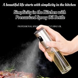 Universele keukenolieverstuiver, geschikt voor koken, salades, grillen, enz., continue spray en portiecontrole, vertrouwd door chef-koks, multifunctioneel keukengereedschap, geschikt voor airfryers, salades, grillen, ovens, lichte maaltijden — thumbnail 4