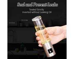 Universele keukenolieverstuiver, geschikt voor koken, salades, grillen, enz., continue spray en portiecontrole, vertrouwd door chef-koks, multifunctioneel keukengereedschap, geschikt voor airfryers, salades, grillen, ovens, lichte maaltijden