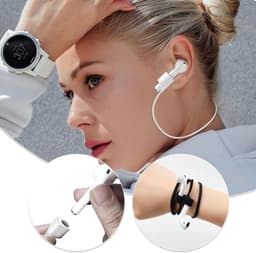 6x Magnetische Oordopjes Koord 70cm - Band Geschikt - Oordopjes Connector Koord - Oordopjes ketting - Siliconen oordopjes koord link koord - Anti Lost Siliconen Strap Voor Draadloze Oordopjes (Geen Oordopjes) - Voor Hardlopen of andere sport — thumbnail 4