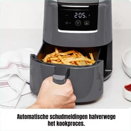 SCH® Mini airfryer - Airfryer - Airfryer klein - Grijs - ‎22cm x 26cm x 25cm — thumbnail 7