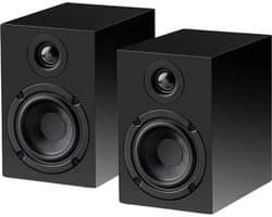 Pro-Ject Speaker Box 3E Carbon Boekenplank Speakers - High-End Geluid - Carbon Afwerking - 2-Weg - Satijn Zwart