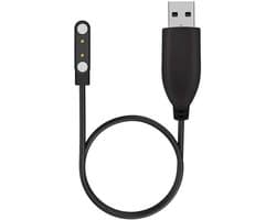 Oplaadkabel voor Synyq Smartwatches GPS Pro, GPS ProX & Evo Pro - 55 cm - zwart