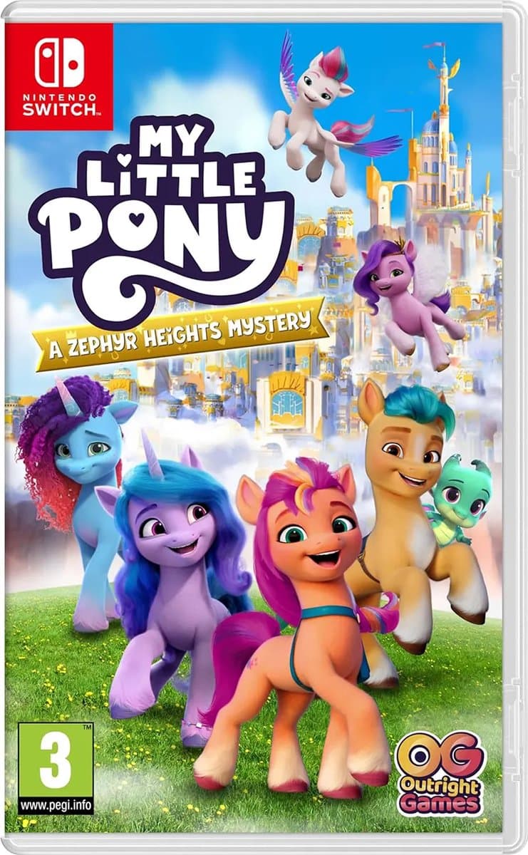 Nintendo Games Switch My Little Pony A Zephyr Heights Mystery Transparant PAL — afbeelding 1