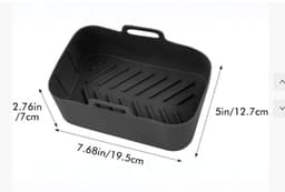Daity 12-delige - Airfryer accessoires - Geschikt voor Ninja Airfryer Accessoires - Voor SL400EU - AF300EU - AF400EU - AF140EU - AF500EU - Rechthoekig — thumbnail 4