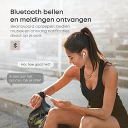 Norva DR06 – Smartwatch Heren en Dames – Horloge met Hartslagmeter en Slaapmonitor – 100+ Sportmodi – AMOLED – Zwart — thumbnail 6