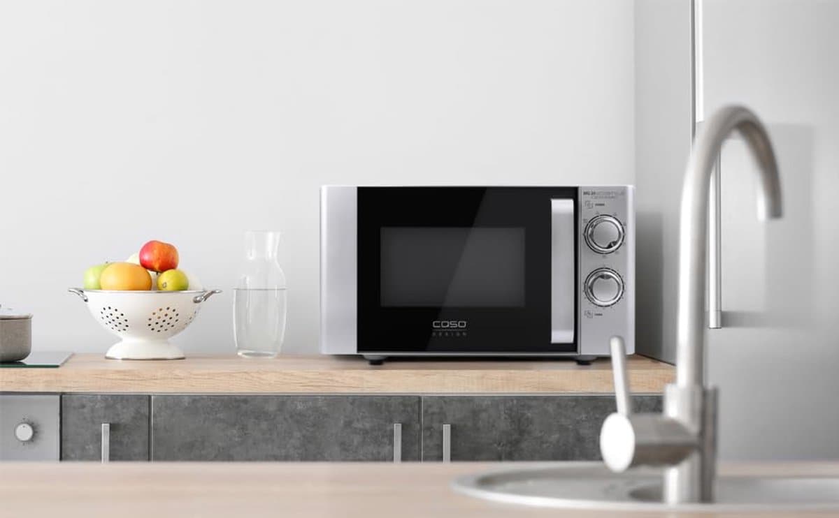 Design magnetron met keramische bodem en grillfunctie - 20 liter, koken op 2 niveaus — afbeelding 1