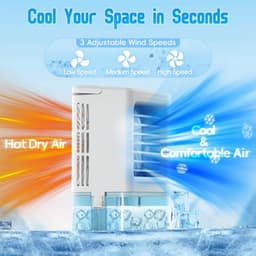 Draagbare Luchtkoeler - 4-in-1 Mini Persoonlijke Airconditioner voor Slaapkamer, Camping en Kantoor — thumbnail 5