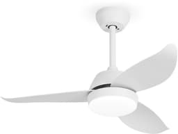 Moderne plafondventilator met LED verlichting en afstandsbediening, 91 cm, 6 snelheden, stille DC-motor en timer functie — thumbnail 4