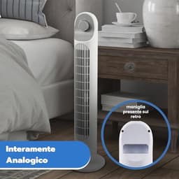 Verticale ventilator 81 cm met 3 snelheden en automatische oscillatie voor efficiënt koelen — thumbnail 4