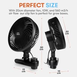 Clipventilator met EC-motor - krachtige luchtcirculatie voor kleine ruimtes — thumbnail 1