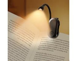 Oplaadbare leeslamp met 360° flexibele hals en oogbescherming voor in bed | 3 kleuren