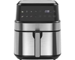 Airfryer 6,5L – Heteluchtfriteuse – 1700W – Olievrij – Mechanische Timer – Met Kookraam – Familieformaat – Gemakkelijk Schoon te Maken
