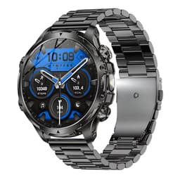 Royal Empire Smartwatch Heren – 53mm Sport Smartwatch – RVS & TPU Band – Hartslag & Bloeddrukmeter – Stappenteller – Slaapmonitor – Multisport – 700mAh Accu – Inclusief LED Lamp – Geschikt voor alle Smartphones — thumbnail 1