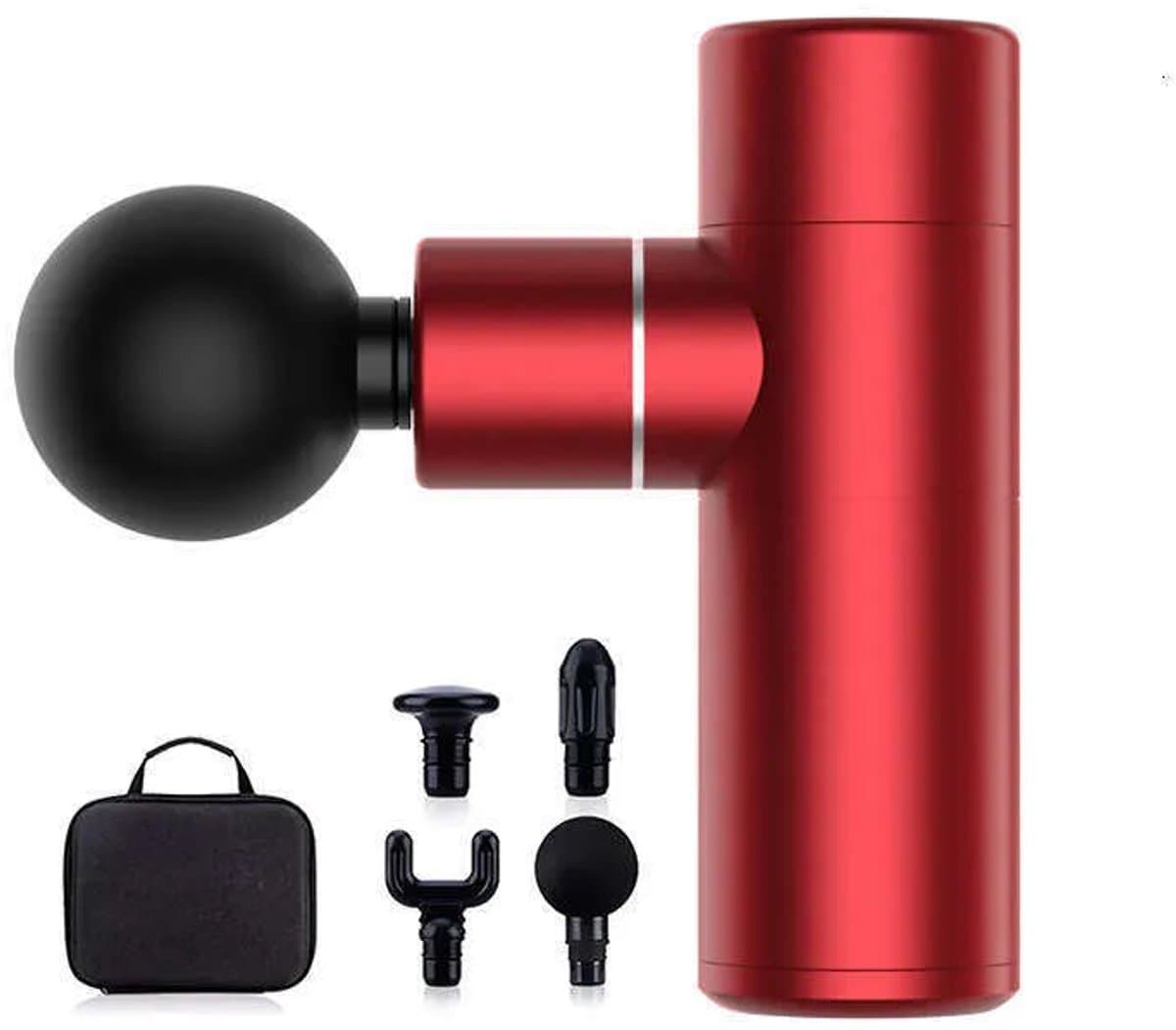 Massagepistool Rood - Massage - Massagegun - reisversie - rood — afbeelding 1