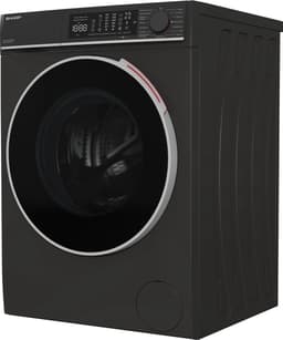 Sharp ESNFL814CBDABX - wasmachine - energie label A-20% - 8kg - 1400 toeren - 15 programma's - Mat Zwart — thumbnail 3