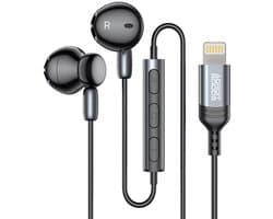 AdroitGoods Oortelefoons met Microfoon & HiFi Stereo Geluid – Geschikt voor iPhone en Apple-apparaten met Lightning-connector