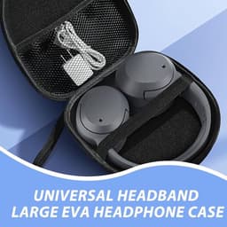 Daity Harde EVA hoofdtelefoon opbergdoos, waterdichte en schokbestendige opbergdoos, geschikt voor over-ear/on-ear Bluetooth Hifi gaming headsets, universeel type, geschikt voor de meeste merken — thumbnail 5