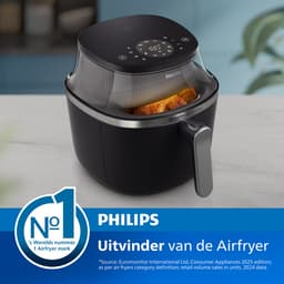 Philips 3000 Series Airfryer - NA341/00 - Kijkvenster - RapidAir Plus - 7.2L - Tot 6 Personen - Zwart — thumbnail 12