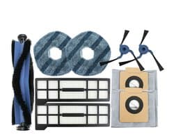 9 x Onderdelen - Accessoires Set - Geschikt voor Eufy X10 Pro Omni(1 hoofdborstel, 2 filters, 2 zijborstels, 2 doeken, 2 stofzakken)
