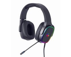 GMB Gaming USB 7.1 Surround Sound Headset met RGB-verlichting - Flexibele Microfoon, Ruisonderdrukking, Verstelbare Hoofdband voor PC en Laptop Gamers