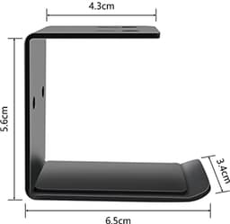 Hoofdtelefoonhouder Wandmontage met Schroeven en Plakband - Bureau Gadget voor Gaming en Organisatie — thumbnail 2