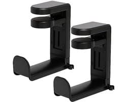 Premium Verstelbare Hoofdtelefoon Stand - Hoofdtelefoon Houder met Kabel Organizer voor Gaming en PC