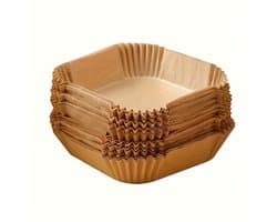 Livé® Airfryer Papiertjes 100 stuks – Anti-aanbak & Vetvrij – Voor Bakken & Grillen