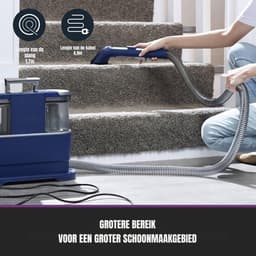 SCH® Tapijtreiniger machine - Tapijtreiniger - Tapijtreiniger apparaat - Blauw - 20cm x 39cm x 30cm — thumbnail 5