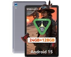 Hotlight C107 - Android 15 Tablet - 10.1 inch - 24(4+20)GB RAM/128GB ROM– 5000mAh - Grijs