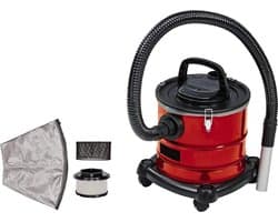 WNHB® Aszuiger 1250W – As Stofzuiger met 20L RVS Opvangbak op Wieltjes – Voor Open Haard, BBQ & Pelletkachel – Complete Set