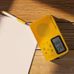 Caliber Draagbare Radio op Batterijen - Noodradio - Noodpakket Denk Vooruit - AM & FM - Koptelefoonaansluiting (HPG320Y) — thumbnail 4