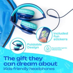 Koptelefoon kinderen met draad - Kinderkoptelefoon - Bedrade hoofdtelefoon - Veilig volume - School - Tablet - Laptop - Reizen - Muziek luisteren — thumbnail 3