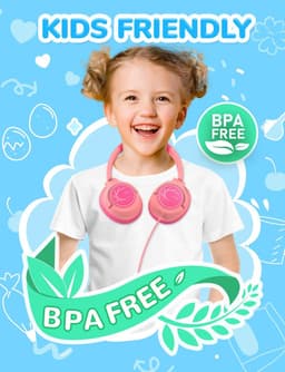 Koptelefoon kinderen met draad - Kinderkoptelefoon - Bedrade hoofdtelefoon - Veilig volume - School - Tablet - Laptop - Reizen - Muziek luisteren — thumbnail 4