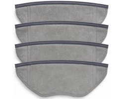 4x Dweil doeken geschikt voor Eufy Clean L70 Hybrid - mop doek Vervangingskit Microvezel