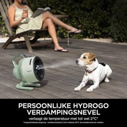 Krachtige Draadloze Misting Ventilator voor Binnen en Buiten - Compact, Stil en Duurzaam — thumbnail 2