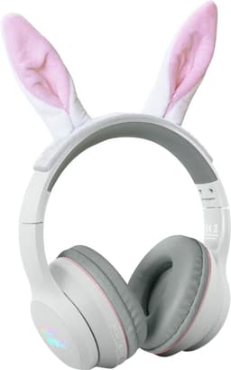 KIDYWOLF KIDYEARS Kinder Koptelefoon Konijn – 85dB, Bluetooth & Jack, Opvouwbaar, Magnetische Oortjes, 4+ — thumbnail 1