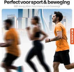 Xssive - Sport Oortjes - Oortjes Draadloos met Oorhaak - Bluetooth Oordopjes voor Hardlopen & Fitness - 60 Uur Batterijduur - Noise Cancelling Microfoon - Earbuds Zwart — thumbnail 4